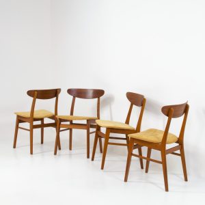 Farstrup 210 dining chairs vintage teak danish