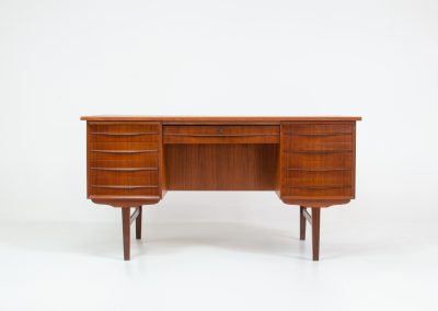 vintage double sided teak desk
