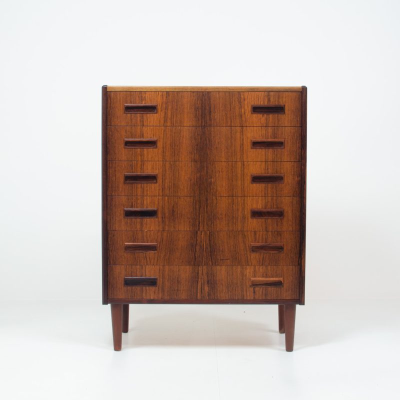 Borge seindal tallboy dresser chest of drawers rosewood palissander