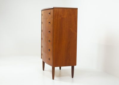 Kai kristiansen bow front dresser chest of drawers