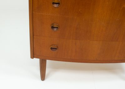 Kai kristiansen bow front dresser chest of drawers
