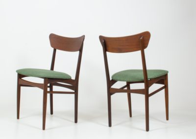 teak danish dining chairs vintage