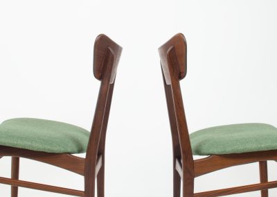 teak danish dining chairs vintage