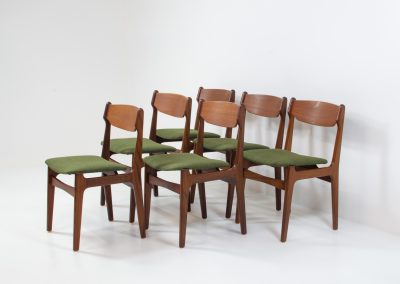 Erik buch teak vintage danish dining chairs