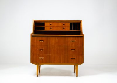 teak secretary desk swedish egon ostergaard smi svenk