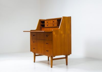 teak secretary desk swedish egon ostergaard smi svenk