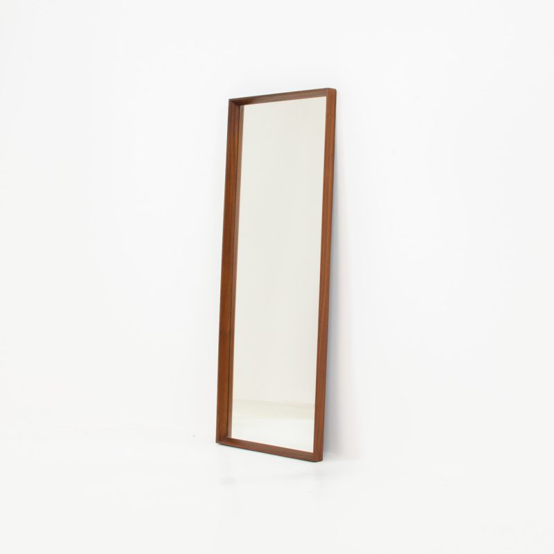 rosewood danish wall mirror vintage