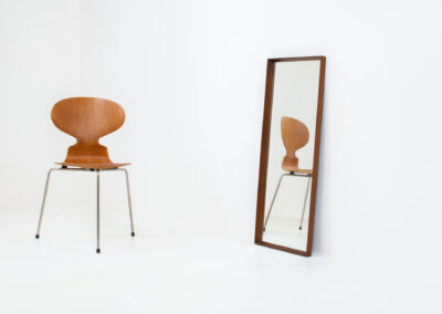 rosewood danish wall mirror vintage