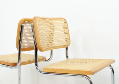 Italian wicker chairs cesca marcel breuer