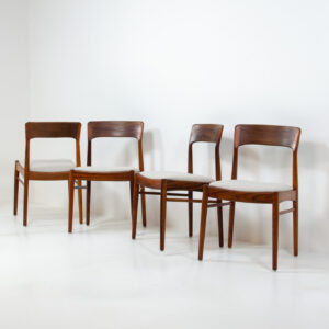 rosewood dining chairs henning kjaernulf korup stolefabrik denmark