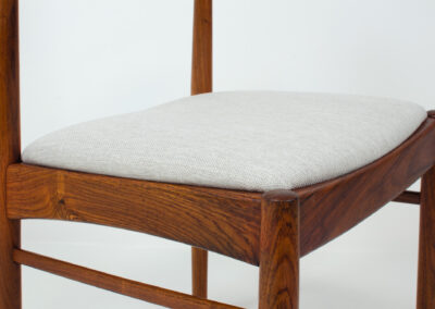 rosewood dining chairs henning kjaernulf korup stolefabrik denmark