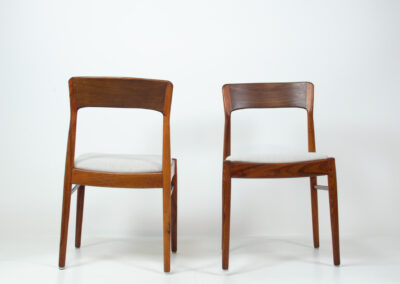 rosewood dining chairs henning kjaernulf korup stolefabrik denmark