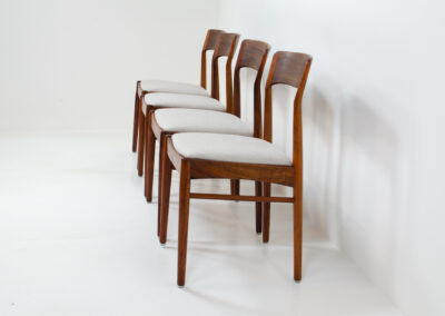rosewood dining chairs henning kjaernulf korup stolefabrik denmark