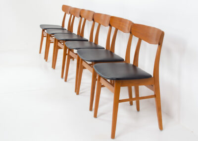 Findahl dining chairs danish design vintage teak beech