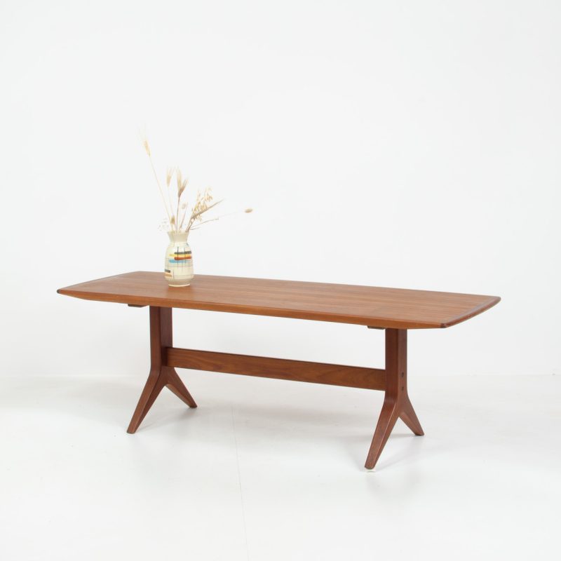 Danish coffee table johannes andersen teak vintage design furniture