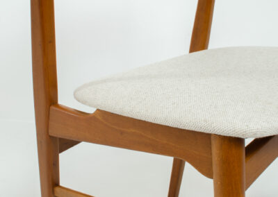 farstrup model 206 dining chairs vintage teak beech