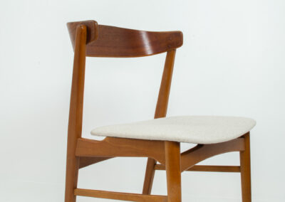 farstrup model 206 dining chairs vintage teak beech