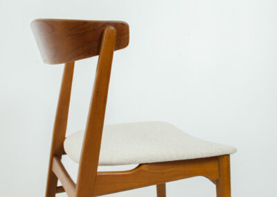 farstrup model 206 dining chairs vintage teak beech