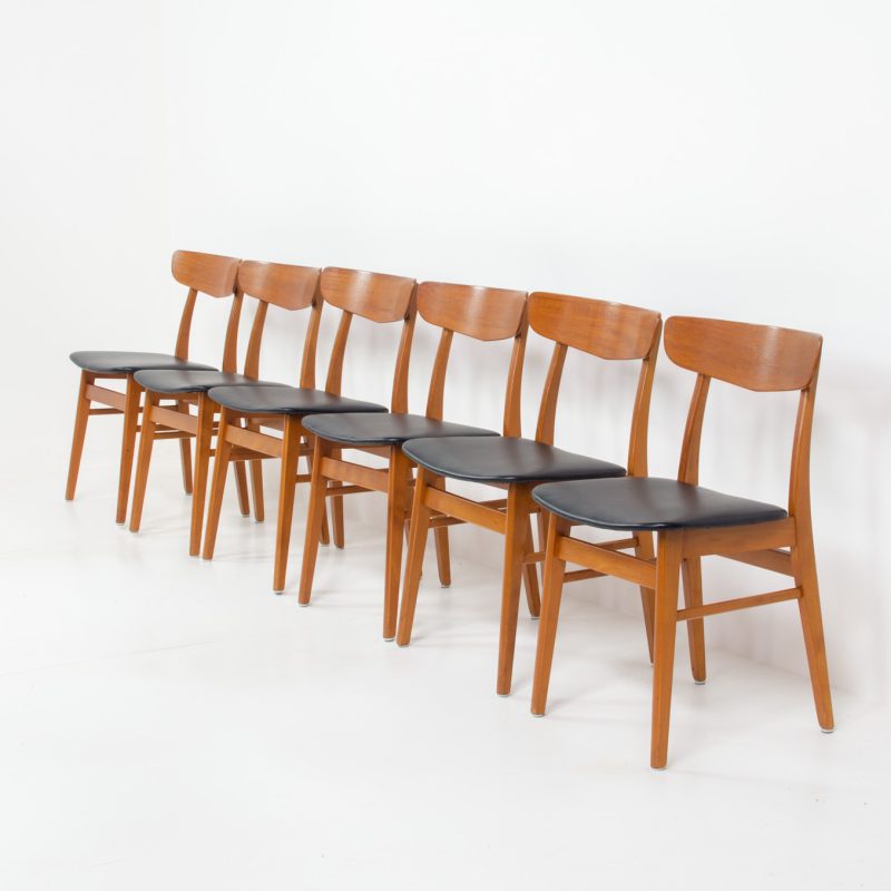 Findahl dining chairs danish design vintage teak beech