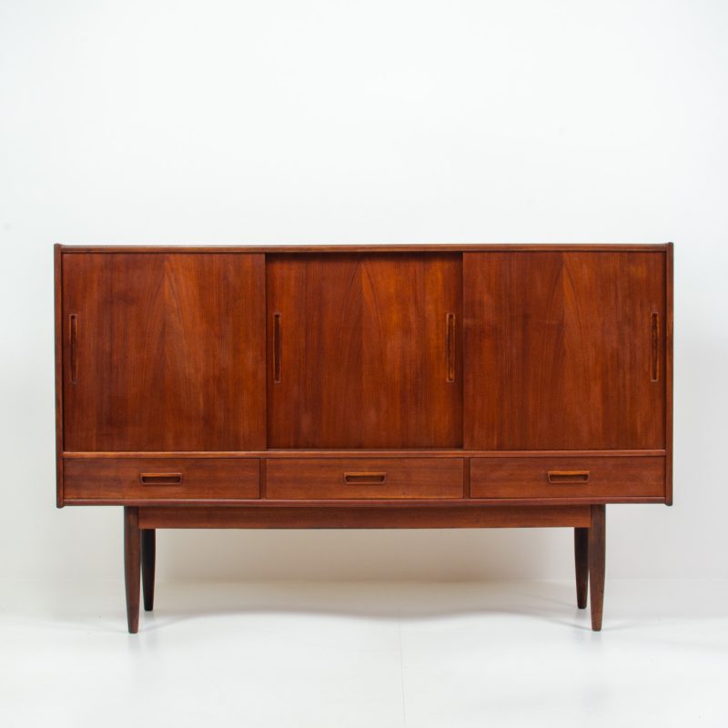 danish sideboard teak highboard