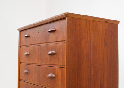 danish tallboy bigboy chest of drawers teak kai kristiansen