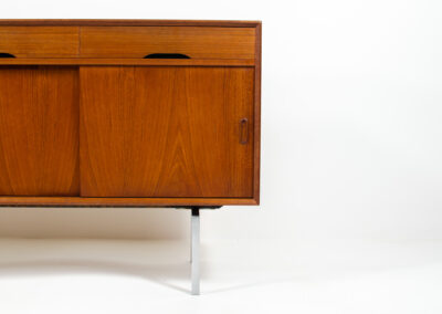 modernist vintage sideboard by topform teak chrome the netherlands