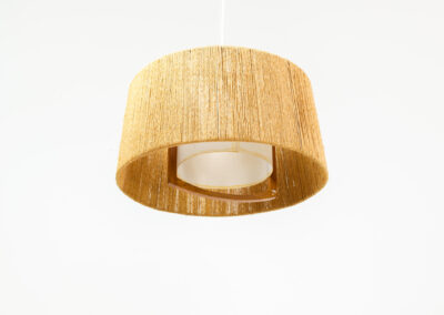 Temde leuchten ceiling pendant light sisal teak