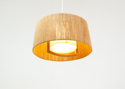 Temde leuchten ceiling pendant light sisal teak