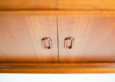 modernist vintage sideboard by topform teak chrome the netherlands