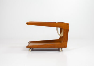 Danish teak newspaper trolley
