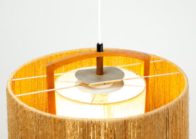 Temde leuchten ceiling pendant light sisal teak