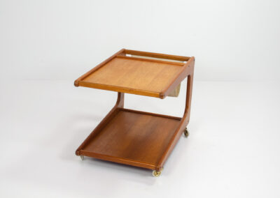 Danish teak newspaper trolley