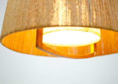Temde leuchten ceiling pendant light sisal teak