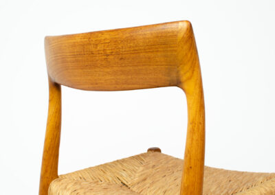 N.O. Niels Otto Moller model 77 dining charis danish teak
