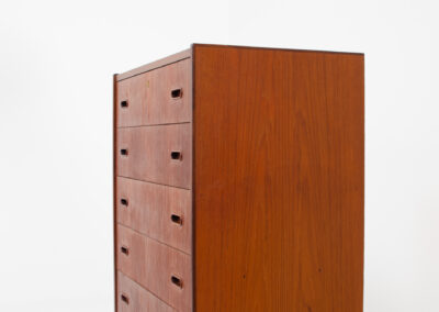 Large Danish teak chest of drawers tallboy dresser