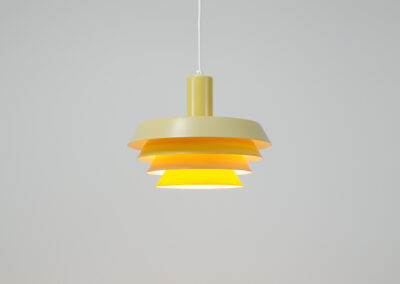 Danish vintage pendant light colorful