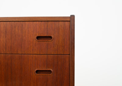 Large Danish teak chest of drawers tallboy dresser