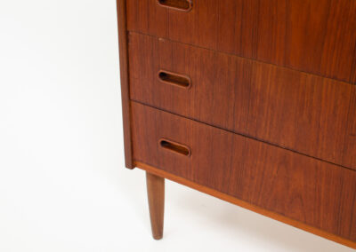 Large Danish teak chest of drawers tallboy dresser