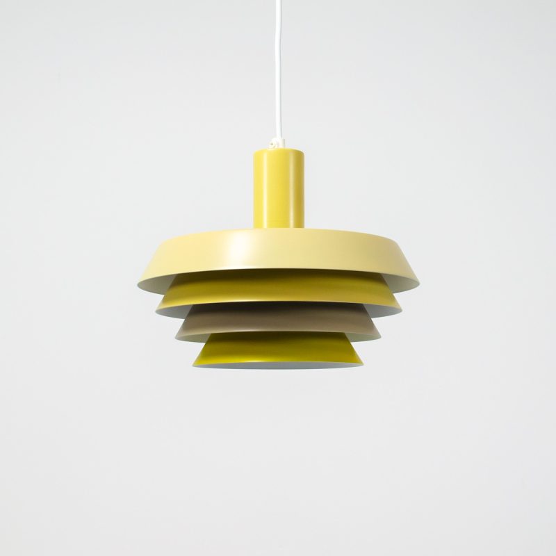 Danish vintage pendant light colorful