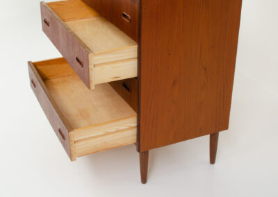 Large Danish teak chest of drawers tallboy dresser