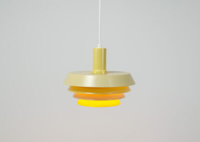 Danish vintage pendant light colorful