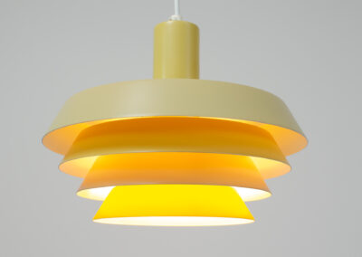 Danish vintage pendant light colorful