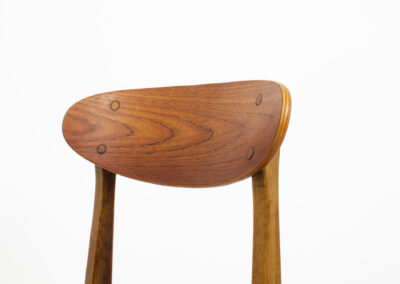 danish oak dining chairs teak green fabric