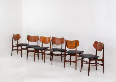 Hamar dining chairs teak louis van teeffelen wébé dutch design