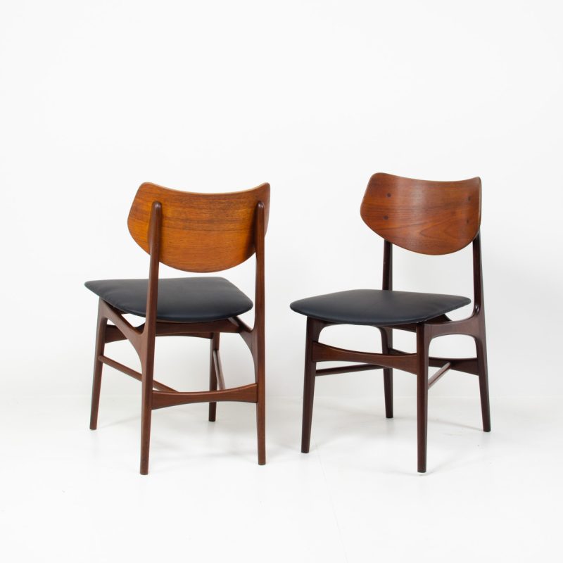 Hamar dining chairs teak louis van teeffelen wébé dutch design