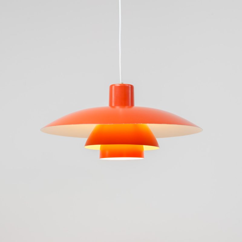 Louis poulsen pendant light poul henningsen orange PH4 3