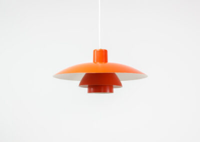 Louis poulsen pendant light poul henningsen orange PH4 3
