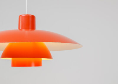 Louis poulsen pendant light poul henningsen orange PH4 3