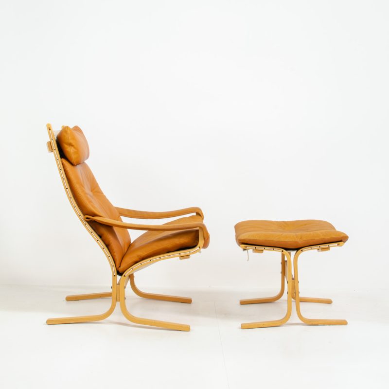 Ingmar relling westnofa siesta lounge chair and ottoman