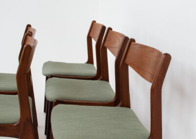 teak danish dining chairs by Farso